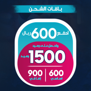 باقة شحن 600